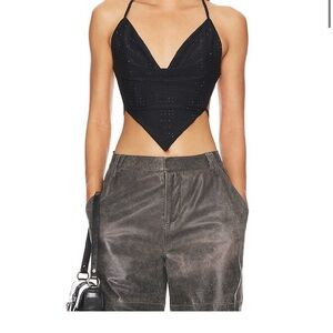 Revolve/Superdown black haldi top